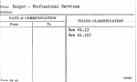 Budget - Professional Services