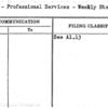 Budget - Professional Services - Weekly Statements