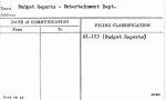 Budget Reports - Entertainment Dept.