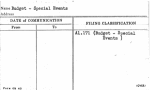 Budget - Special Events