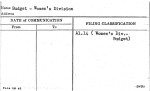 Budget - Women's Division