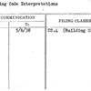 Building Code Interpretations