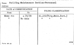 Building Maintenance Section-Personnel