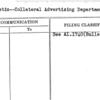 Bulletin--Collateral Advertising Department