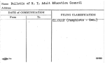Bulletin of N.Y. Adult Education Council