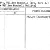 Bullitt, William Marshall (Mrs. Nora I.)