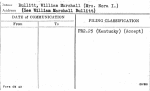 Bullitt, William Marshall (Mrs. Nora I.)