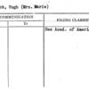 Bullock, Hugh (Mrs. Marie)