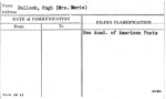 Bullock, Hugh (Mrs. Marie)