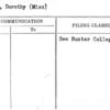 Bunker, Dorothy (Miss)