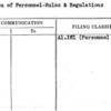 Bureau of Personnel-Rules & Regulations