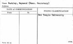 Burkley, Raymond (Exec. Secretary)