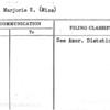 Burr, Marjorie E. (Miss)
