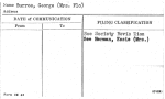 Burros, George (Mrs. Flo)