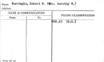 Burroughs, Robert P. (Mrs. Dorothy W.)