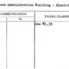Business Administration Building - Electricity
