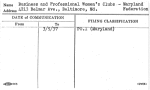 Business and Professional Women's Clubs - Maryland Federation
