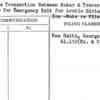 Business Transaction Between Baker & Traver & Ray E.