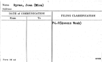 Byrne, Joan (Miss)