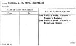 Cabeen, G.B. (Mrs. Dorothea)