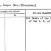 Cairns, Jasper (Mrs.) (President)