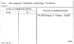 Cal-Aspirin Division Sterling Products