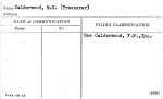 Calderwood, M.G. (Treasurer)