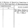 Calendar & Minutes of Executive Committee & Board of Directors Meetings-Cost of Mimeographing
