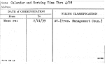 Calendar and Working Time Thru 4/28