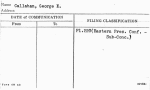 Callahan, George E.