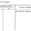 Calvert's Puppets