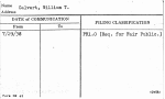 Calvert, William T.