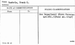Cambria, Frank G.
