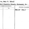 Cameron, Mary H. (Miss)