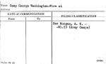 Camp George Washington-Fire at