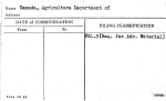 Canada, Agriculture Department of