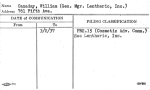 Canaday, William (Gen. Mgr. Lentheric, Inc.)