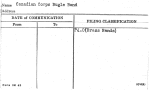 Canadian Corps Bugle Band