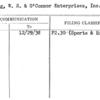 Canning, W.S. & O'Connor Enterprises, Inc.