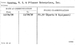 Canning, W.S. & O'Connor Enterprises, Inc.