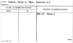 Cannon, Harry L. (Mrs. Isabella D.)