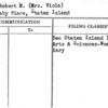 Carew, Robert M. (Mrs. Viola)
