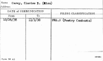 Carey, Clarice B. (Miss)