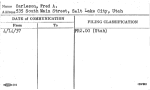 Carleson, Fred A.