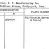 Carpenter, E.W. Manufacturing Co.