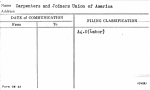 Carpenters and Joiners Union of America