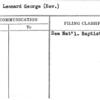 Carr, Leonard George (Rev.)