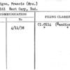 Carrigan, Francis (Mrs.)