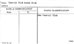 Carroll Club Guide Book