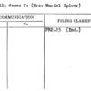 Carroll, James F. (Mrs. Muriel Spicer)